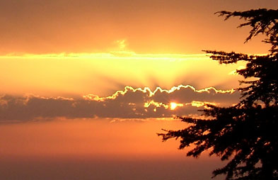 Sonnenuntergang in Bensheim