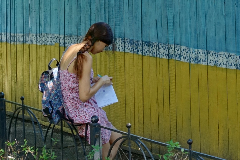 Mädchen in Kiev