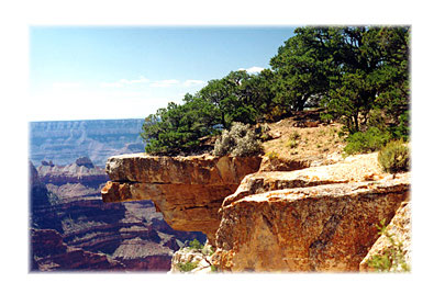 In den Abgrund tretend