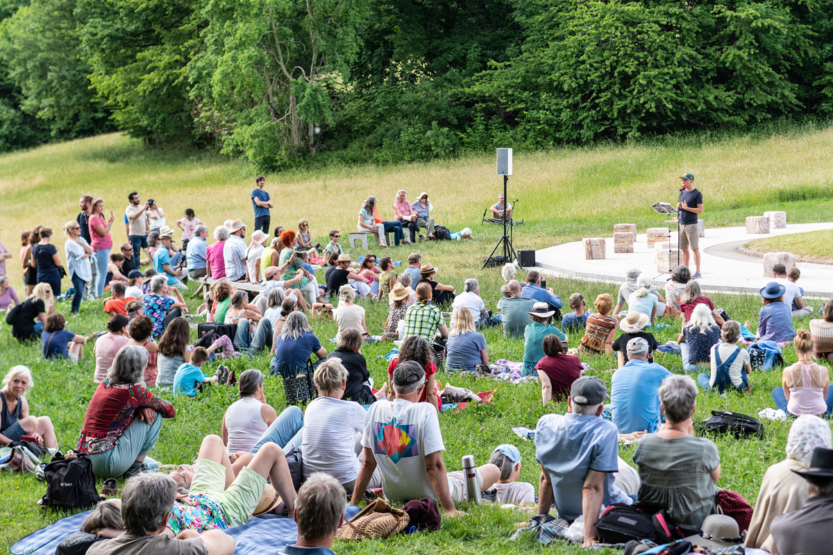 Gunnar Kaiser am Friedensmal