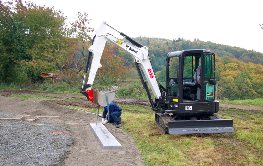Die erste Stufe wird positioniert