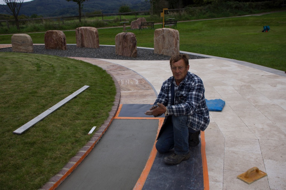 Beton ist glattgestrichen