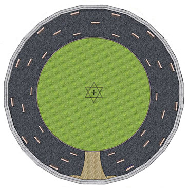 Das war die ursprüngliche Planung fürs Friedensmal